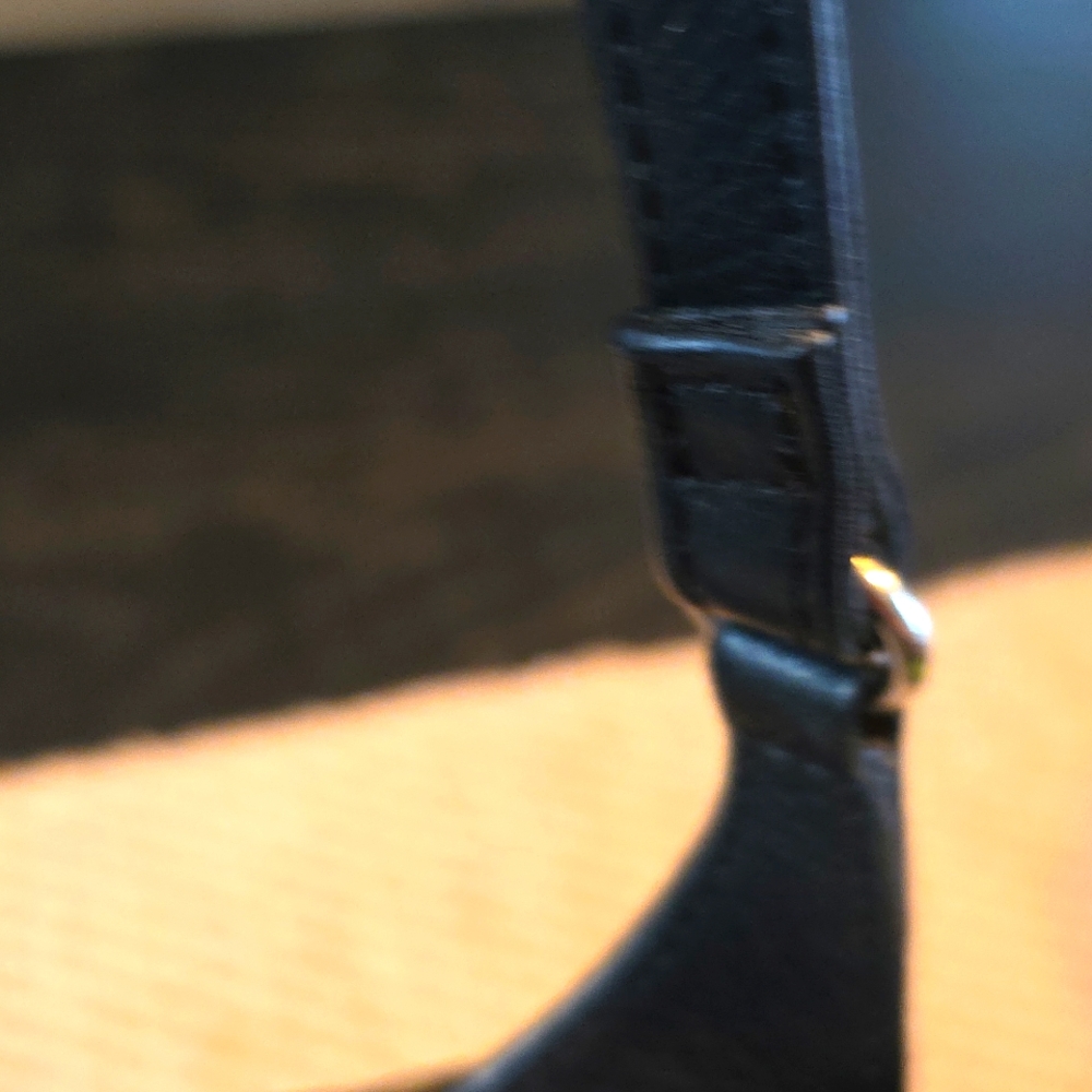 Fossil Vintage Midnight Black Leather Shoulder/crossbody Bag - Picture 8 of 12